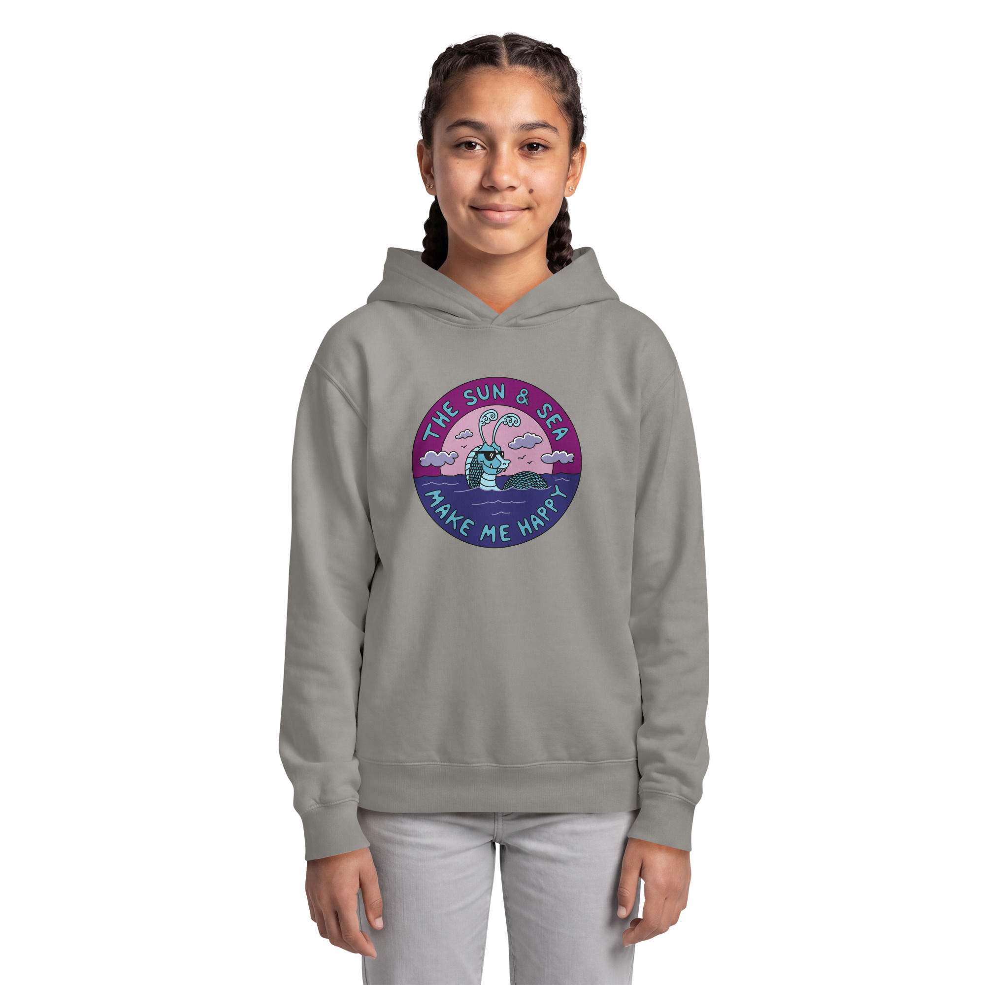 Colorful Sea Serpent Unisex Hoodie - Deep Sea