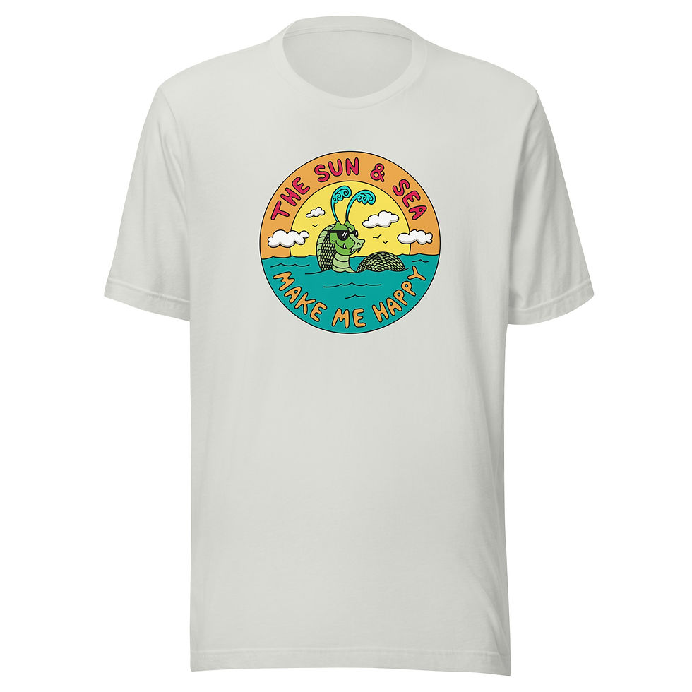 Thumbnail: Colorful Sea Serpent Unisex T-Shirt