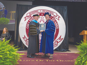 College of the Ozarks presents Eugene Charles Wittick Teaching Excellence Award to Joseph Western