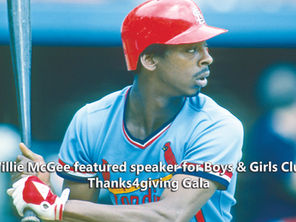 Assistant coach, St. Louis Cardinals, Willie McGee, featured speaker for Boys & Girls Club of the Ozarks’ Thanks4giving Gala