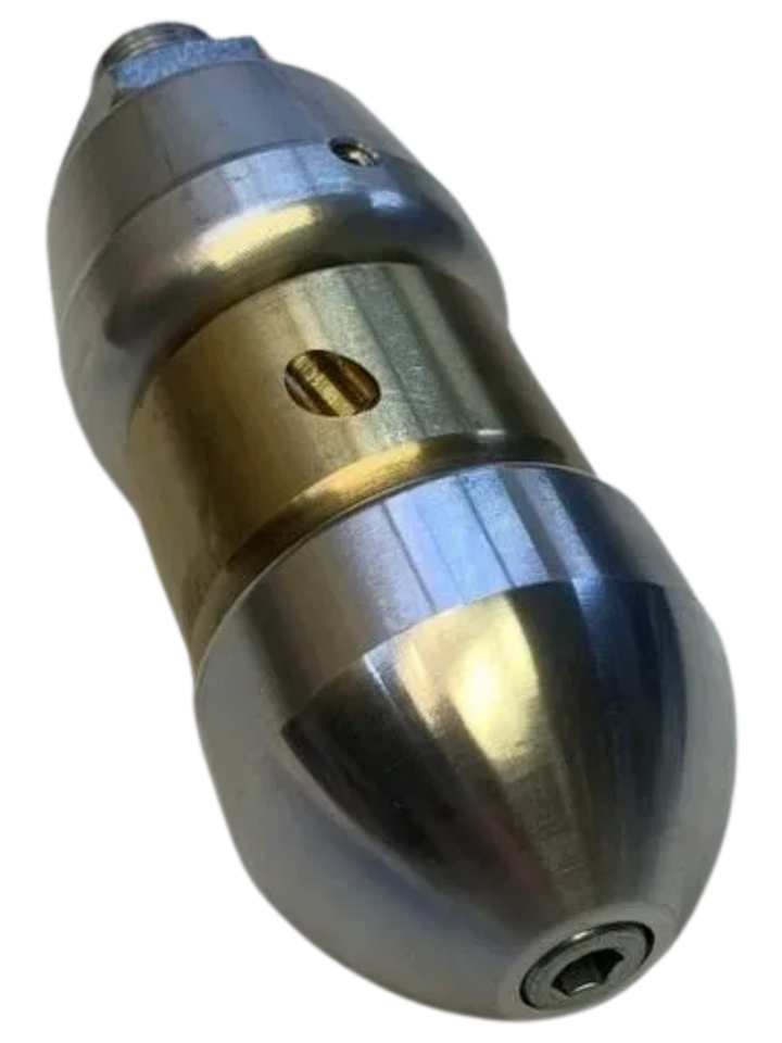efficient self propelled drain cleaning spinning nozzle