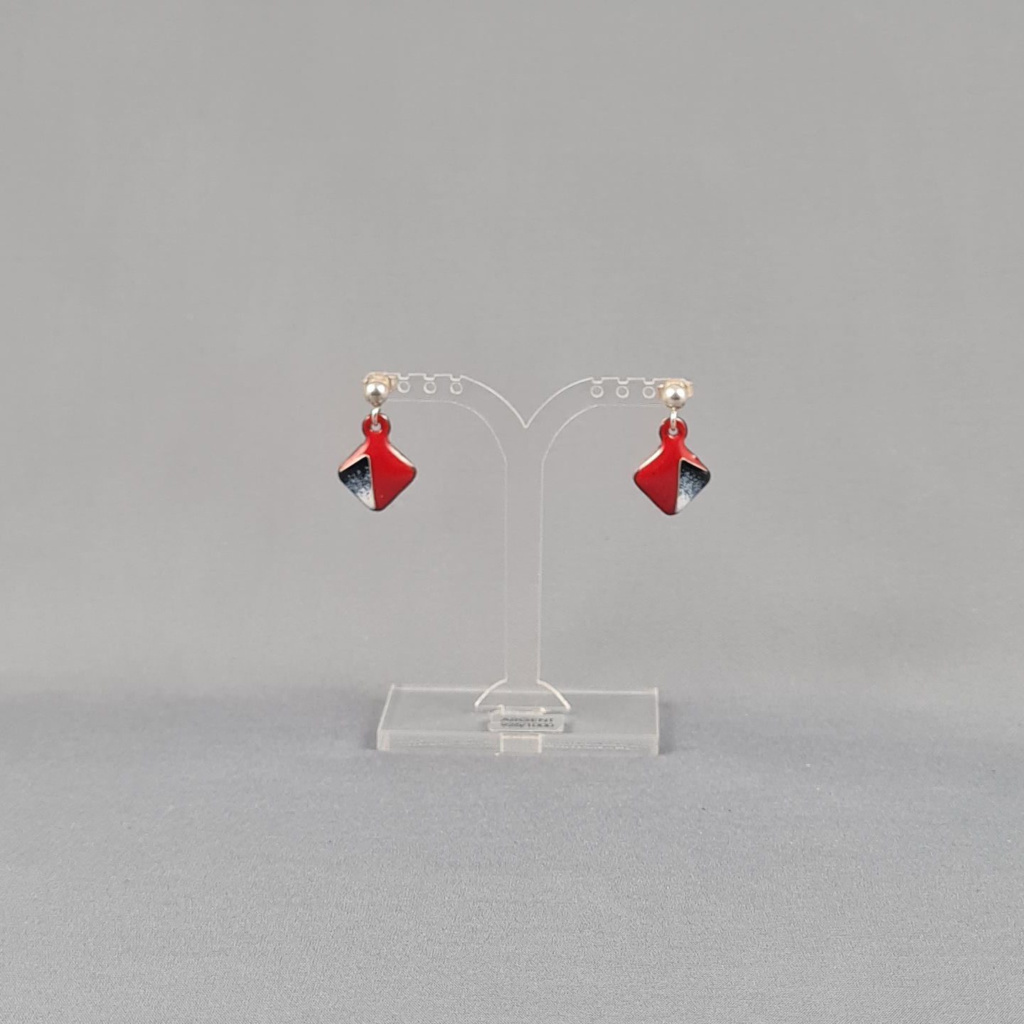 Boucles d’oreilles MINI LOSA rouge « PLUMES »