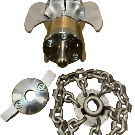 Root Cutting X Chain Flail Nozzle