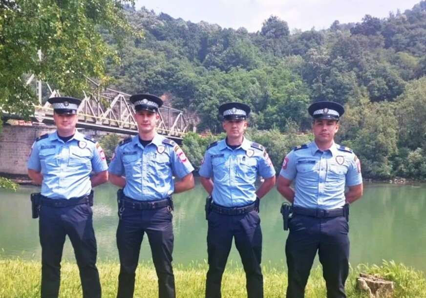 (FOTO) HEROJSKI PODVIG Policajci izvukli ženu iz Drine i spasili je smrti, ledena voda je vukla 800 metara