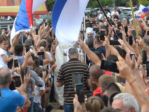 Mitropolita i patrijarha u Podgorici dočekali brojni vjernici
