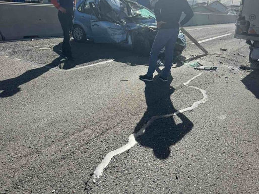 Teška saobraćajka na brzoj cesti (Foto)