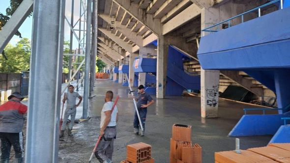 Radovi ulaze u završnicu: Istočna tribina dobija novo ruho pred evropske izazove