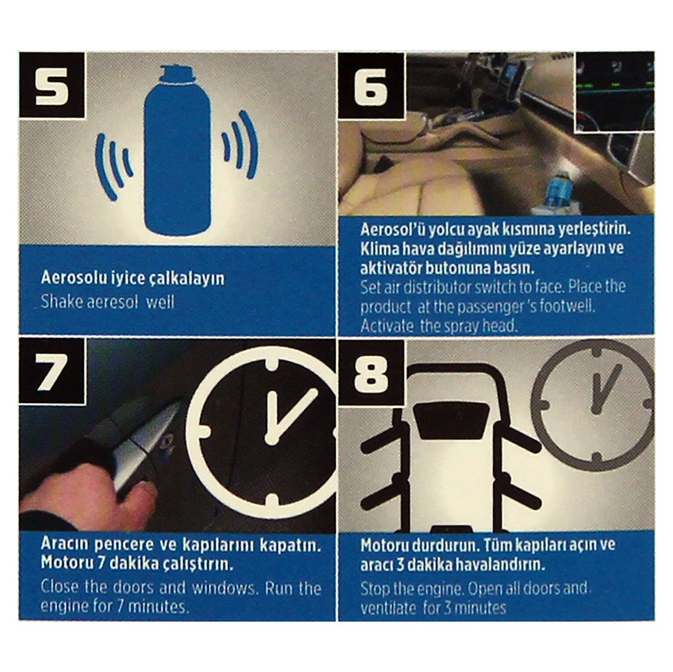 Küçük resim: INTERWAX Limon Kokulu Klima Temizleyici Klima Bombası 150ml
