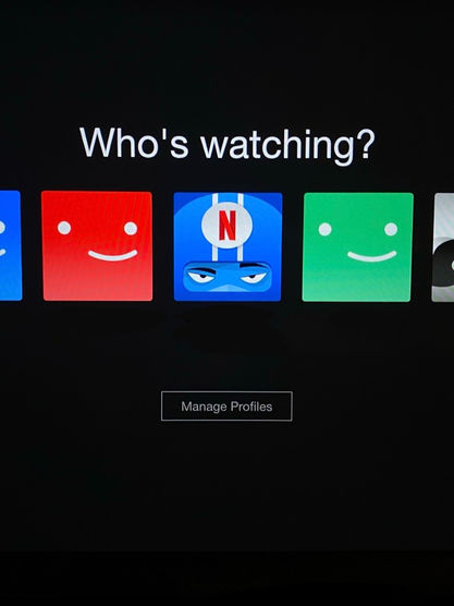 Who's Watching Netflix Log in Screen