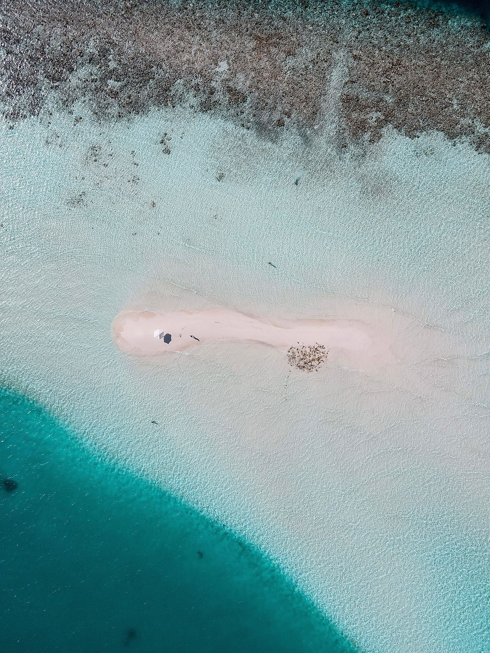 Sandbank na Maledivách