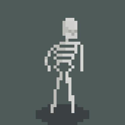 skeleton pixel art game sprite aseprite pyxel edit