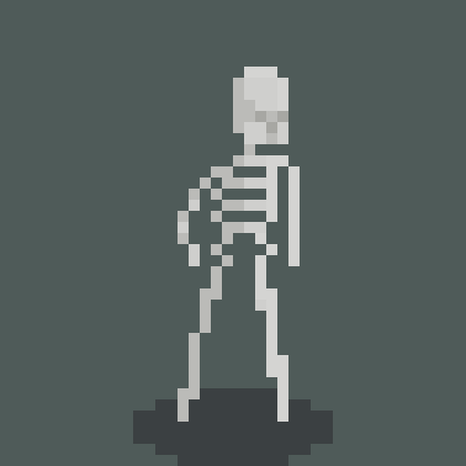 skeleton pixel art game sprite aseprite pyxel edit