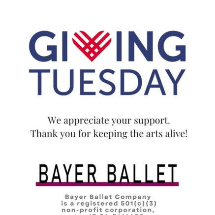 Giving Tuesday - Keeping the Arts Alive!