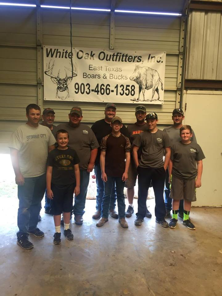 A group Of Wild Hog Hunters East Texas