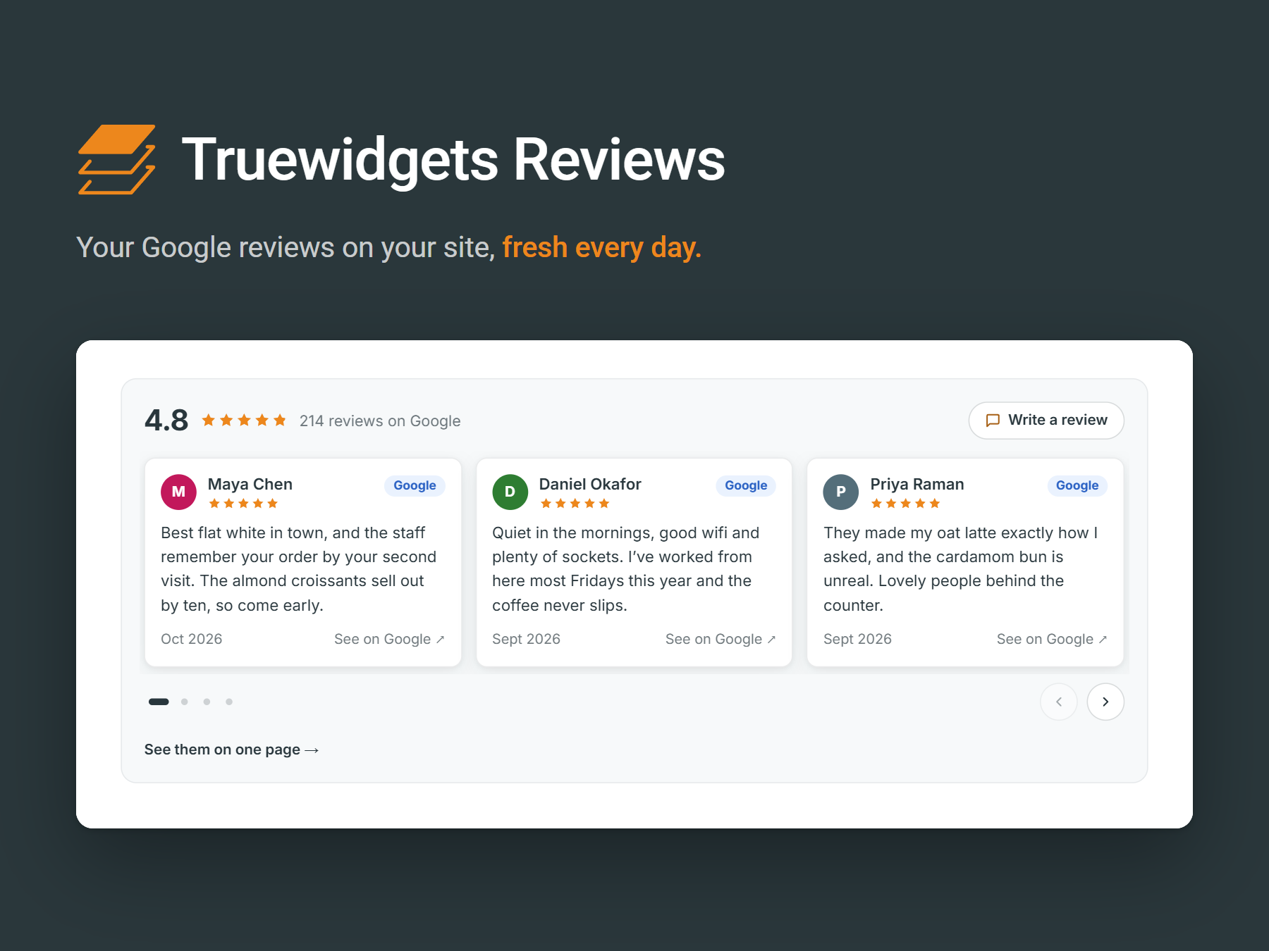 Truewidgets Reviews screenshot 1