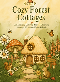 CP2 Cozy Forest Cottages An Engaging Coloring Book of Charming Cottages, Flowers and Fores