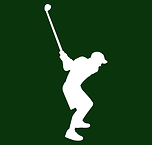 outline of man golfing