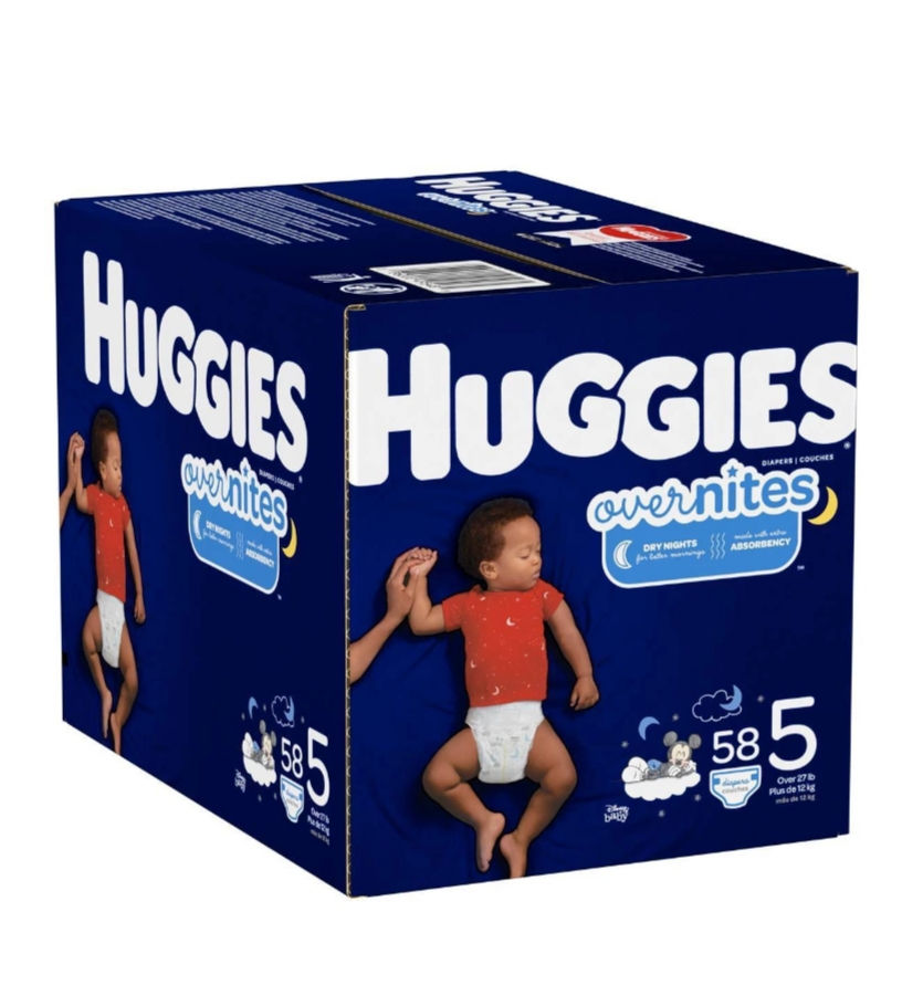 Huggies Overnights Packaging
