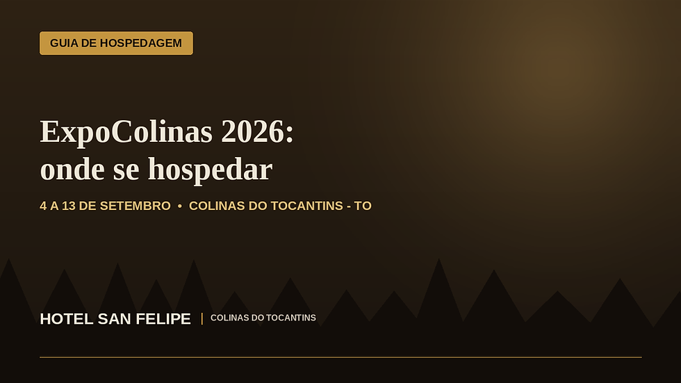 ExpoColinas 2026 chega com dez dias de festa, e o Hotel San Felipe está pronto para receber você