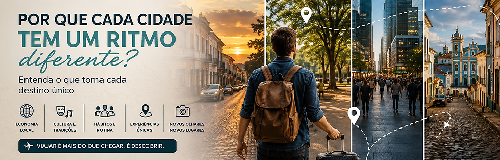 Por que cada cidade tem um ritmo diferente? Entenda o que torna cada destino único