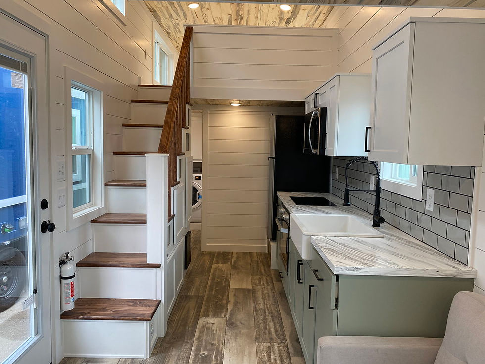 Thumbnail: A stunning 2023 28’ Dublin model tiny home. Highlights include