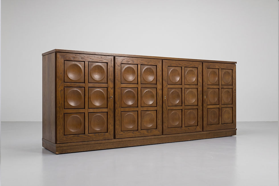 Vintage Brutalist Sideboard 1970s Gerhard Bartels