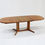 Thumbnail: Vintage Glostrup Danish oval extendable dining table solid teak 1960s