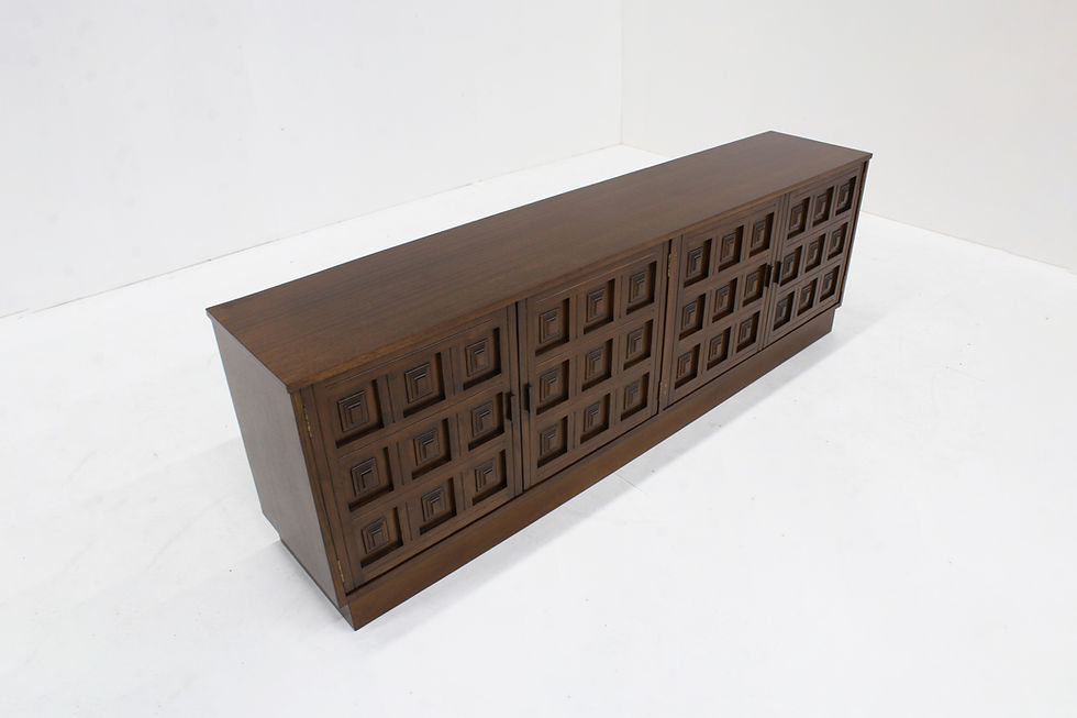 Thumbnail: Vintage Spanish Brutalist Sideboard Credenza 1970s