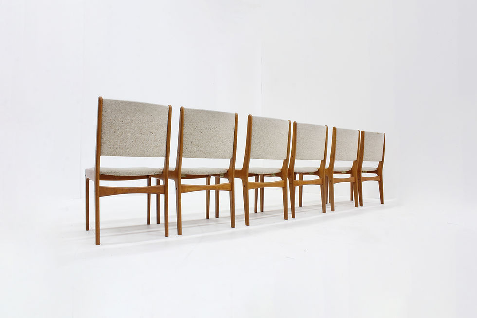 Thumbnail: 6 Vintage dining chairs by s. Burchhardt Nielsen teak 1960s