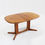 Thumbnail: Vintage Glostrup Danish oval extendable dining table solid teak 1960s