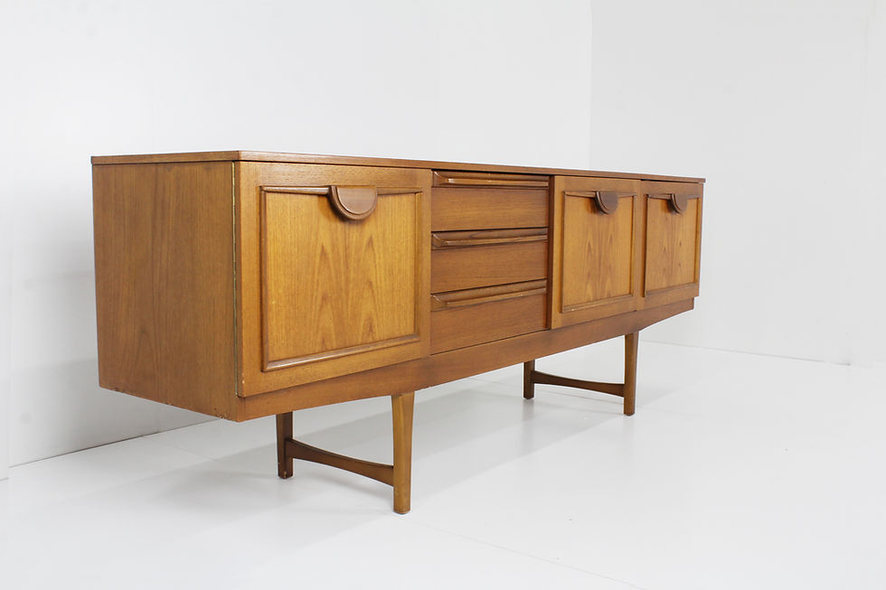 Thumbnail: Vintage groot dressoir sideboard stonehill jaren 60