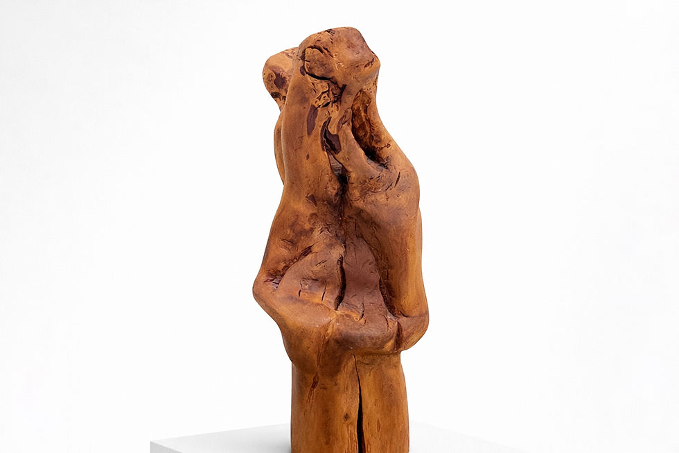 Thumbnail: Vintage Abstract wooden sculpture