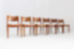 Vintage Danish teak Dining Chairs by Glostrup , Set of 6
