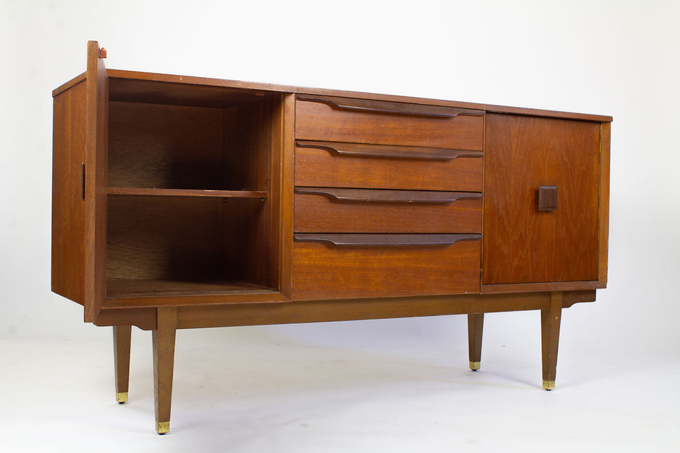 Thumbnail: Vintage mid century dressoir sideboard 60s