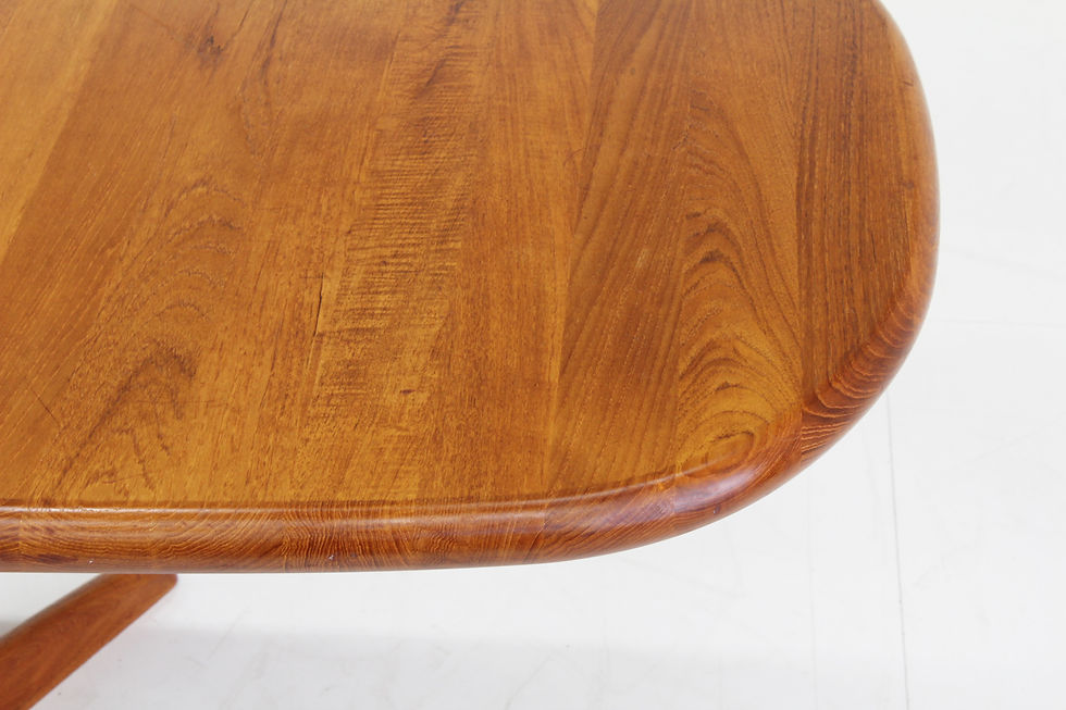 Thumbnail: Vintage Glostrup Danish oval dining table 1960s