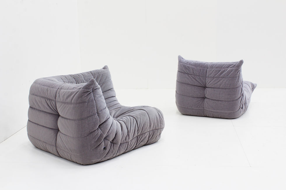 Thumbnail: Originele Vintage Ligne Roset Togo sofa set 1 zits en hoek
