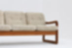 Vintage Mid century 3 seater sofa in solid teak wood by the Danish Holstebro MöbelFabrik 1960s