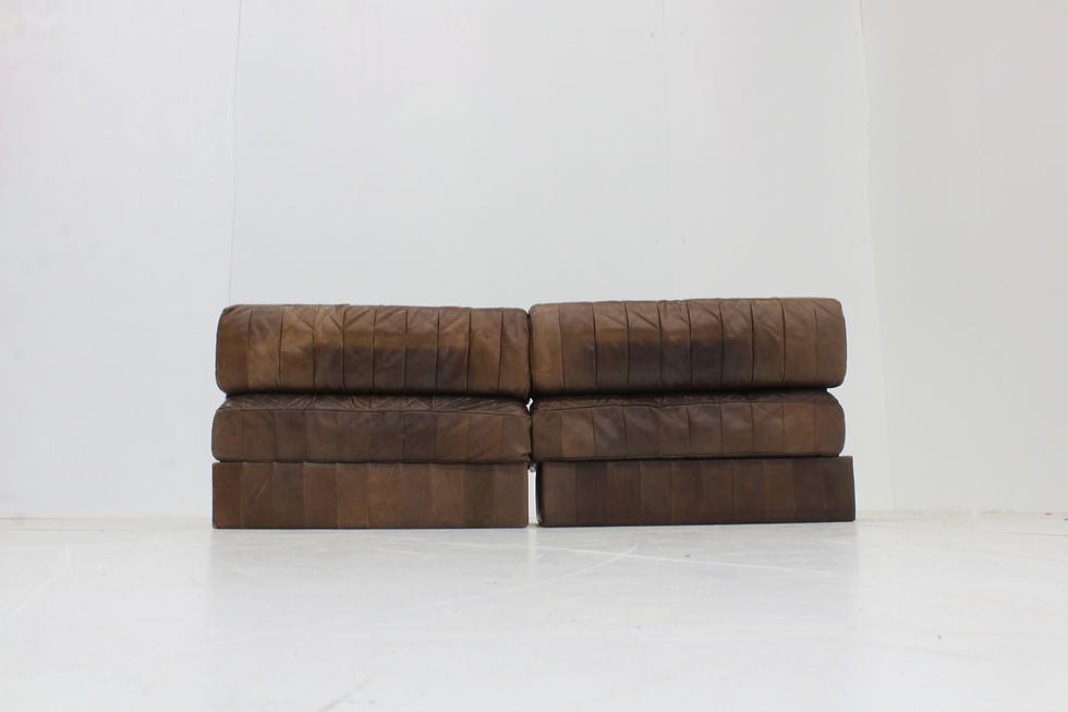 Thumbnail: De Sede DS 88 modular sofa brown leather Switzerland 1970