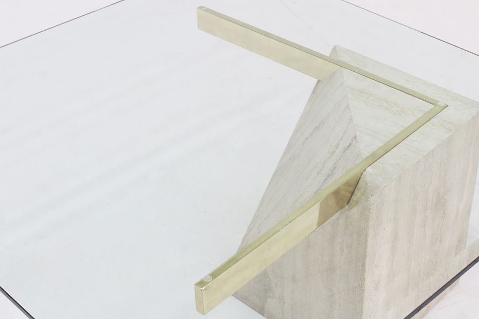 Thumbnail: Italian Travertine coffee Table by Artedi