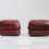 Thumbnail: Sapporo Italian burgundy leather lounge chairs for Mobil Girgi 1970s , set of 2