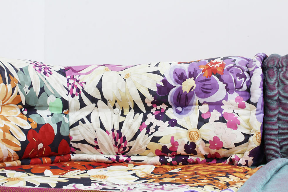 Thumbnail: Roche Bobois Mah Jong sofa Missoni fabric design by Hans Hopfer , set of 14