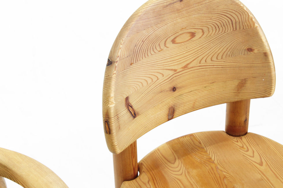Thumbnail: Vintage Dining Room Chairs by Rainer Daumiller pine wood, Denmark, 1970s, Set of 6