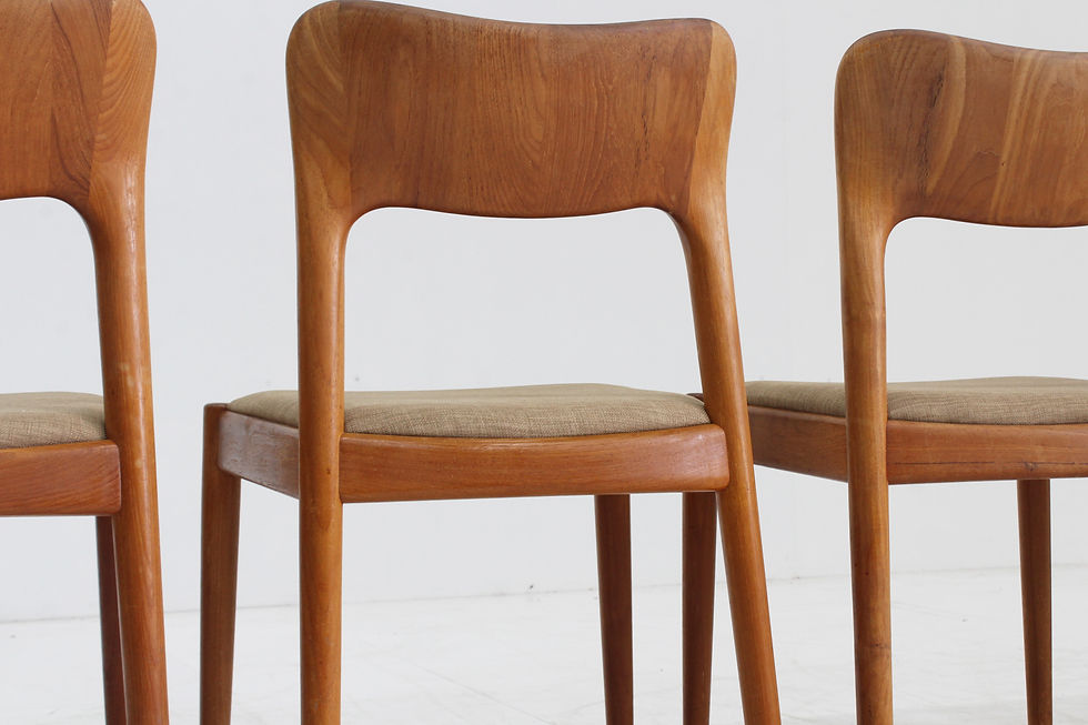 Thumbnail: Vintage Danish Dining Chairs by Niels Koefoed for Koefoeds Hornslet, 1960s, Set