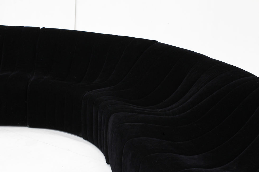 Thumbnail: Kwok Hoi Chan for Steiner Chromatic modular curved  sofa 1970s
