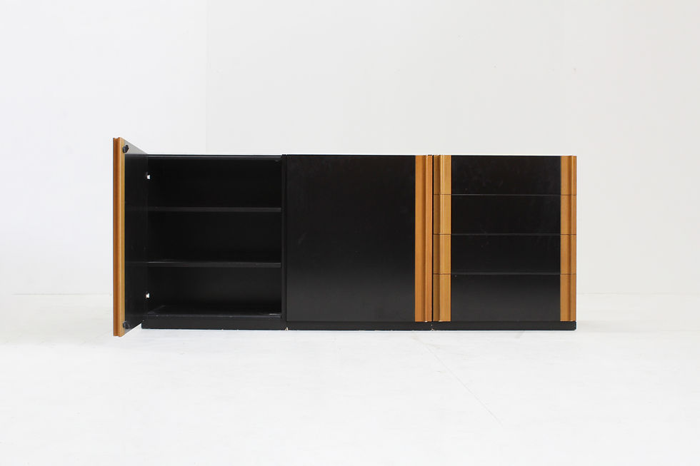 Thumbnail: Vintage Sideboard  wood and marble , Italy 1970s