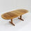 Thumbnail: Vintage Danish oval extendable dining table solid wood Holstebro Mobilfabrik