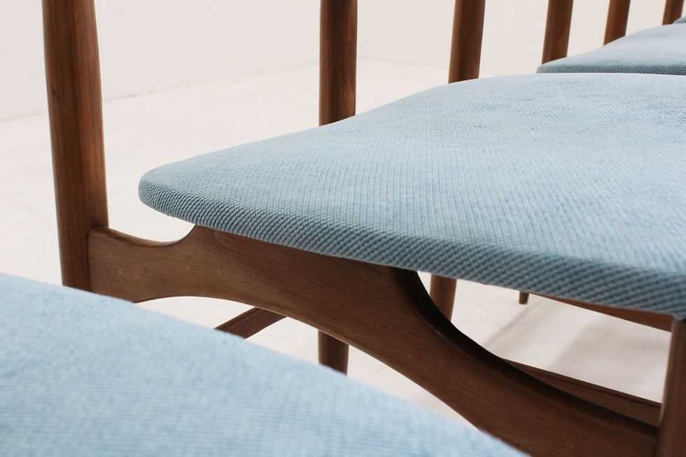 Thumbnail: Vintage Mid century Italian dining room chairs 1960s ,  set of 4