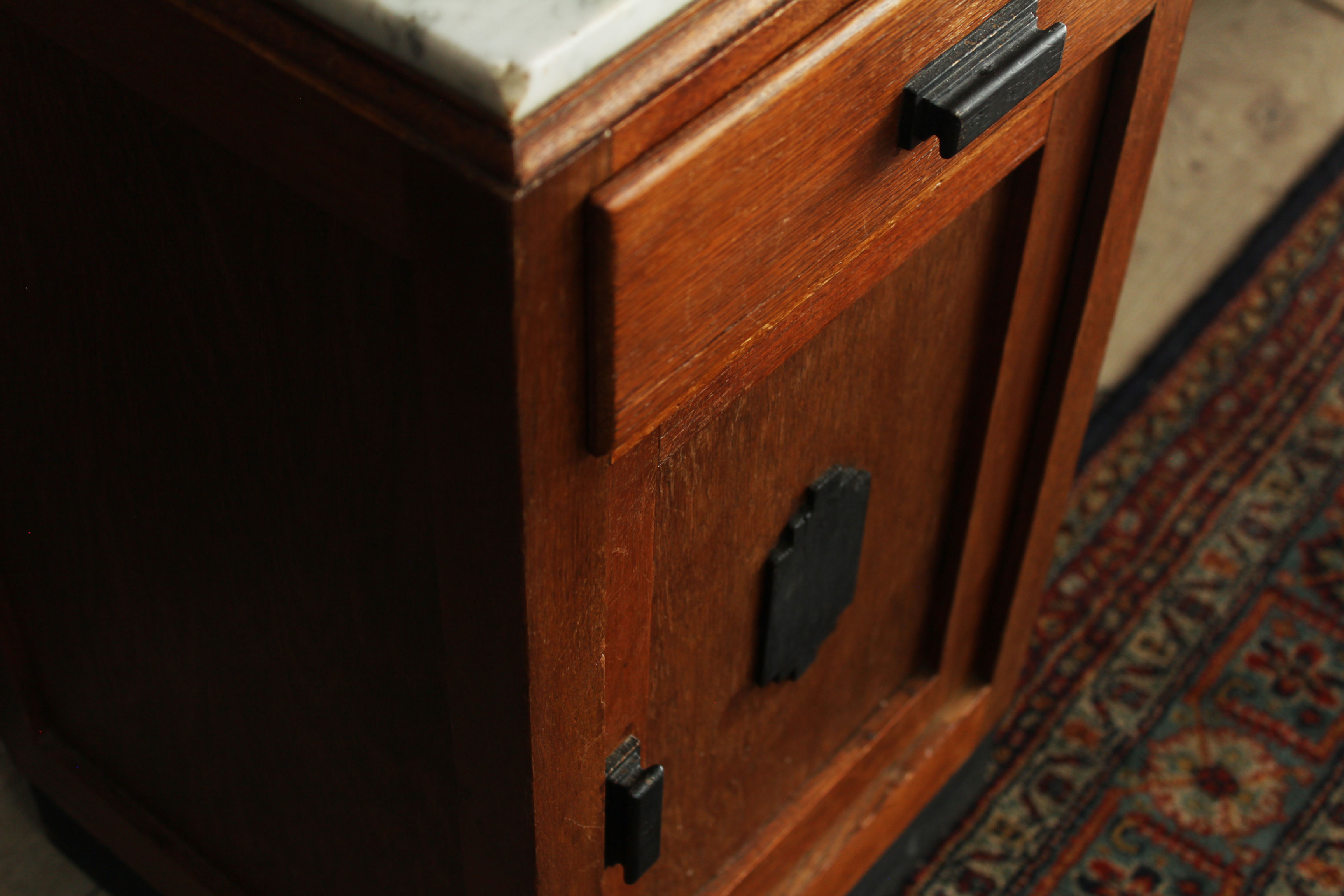 Amsterdam school bedside table - 1930s