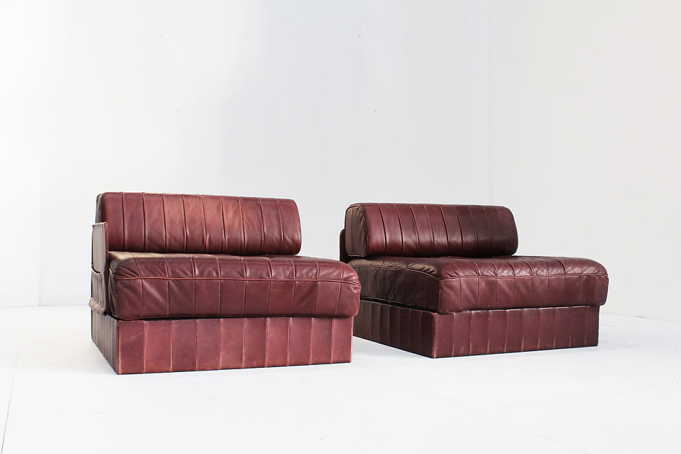 De Sede DS 88 modular sofa leather patchwork Switzerland 1970s