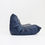 Thumbnail: Original Vintage Togo ligne Roset 3 seater sofa in blue leather by Michel Ducaro